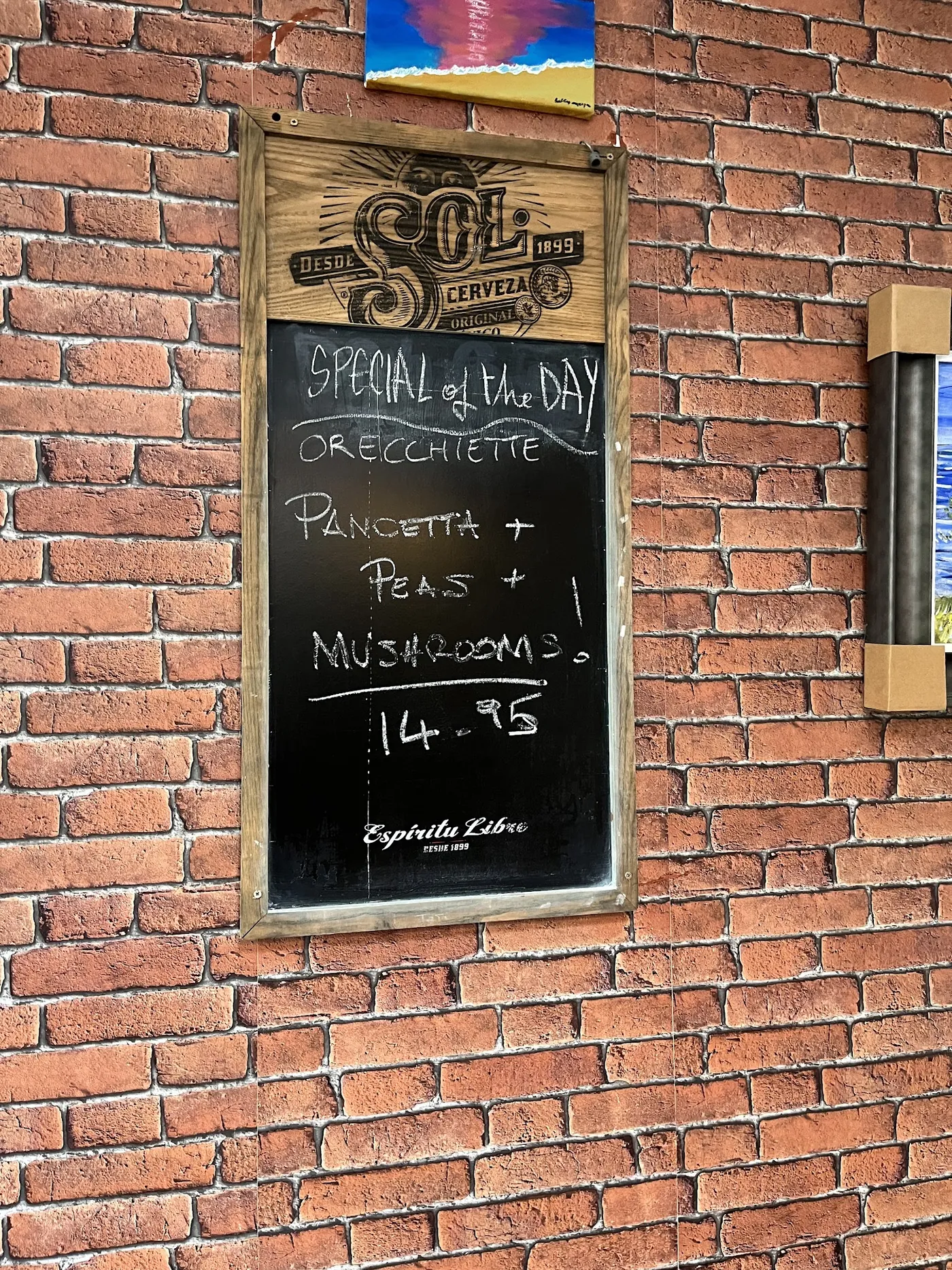 inside the trattoria